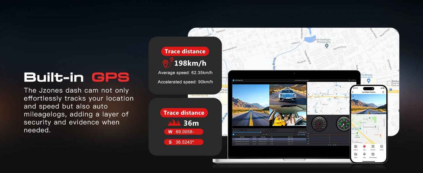 4-Kanal-4K-Armaturenbrettkamera für Autos 360 °