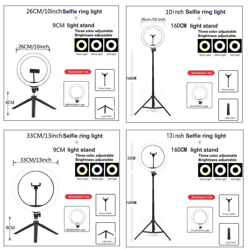 Video Lights Dimmable Light Selfie