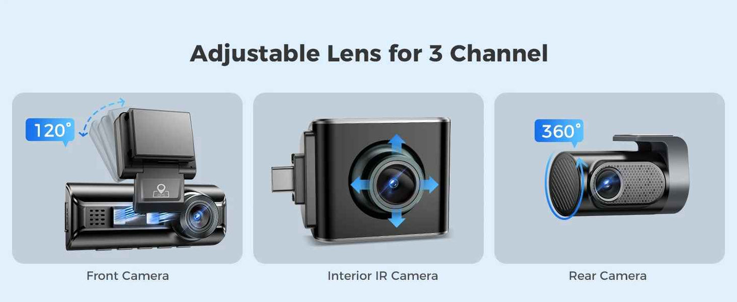 AZDOME 4K Dash Cam M550 Pro