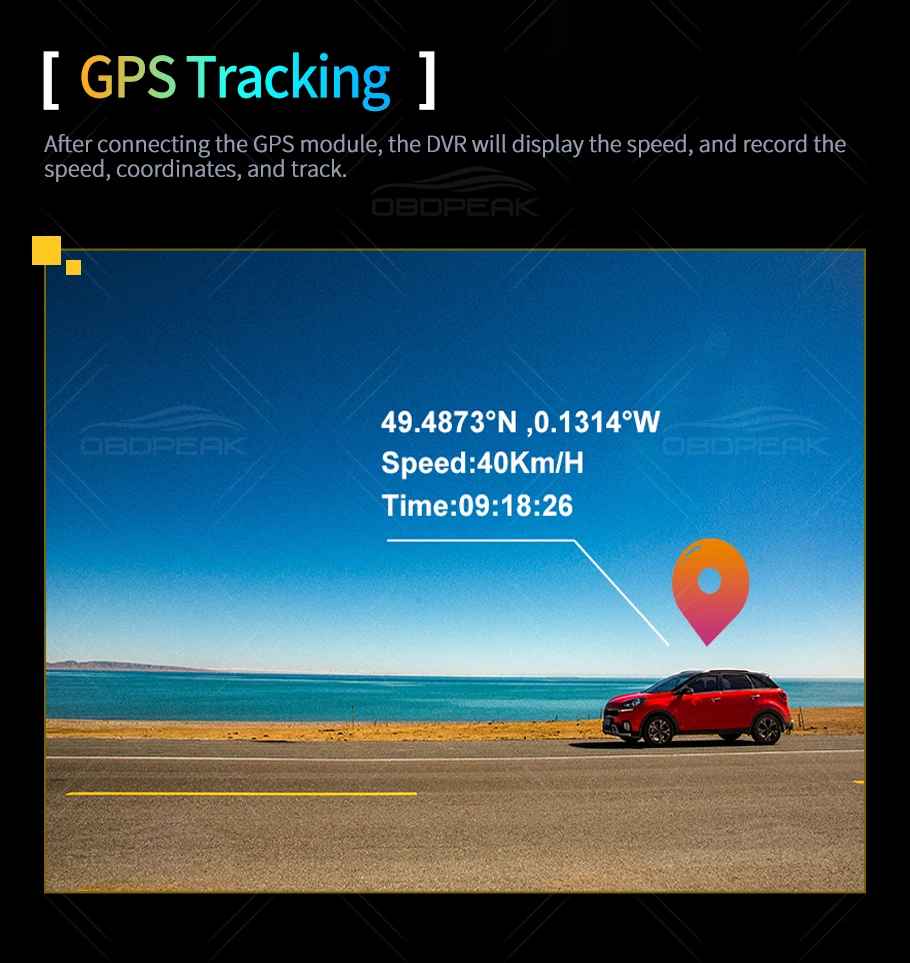 OBDPEAK K4 11,26" Carplay & Android Auto 4K 2160P Wifi Dash Cam Rückspiegel Auto DVR GPS Navigation Video Recorder Dual Objektiv