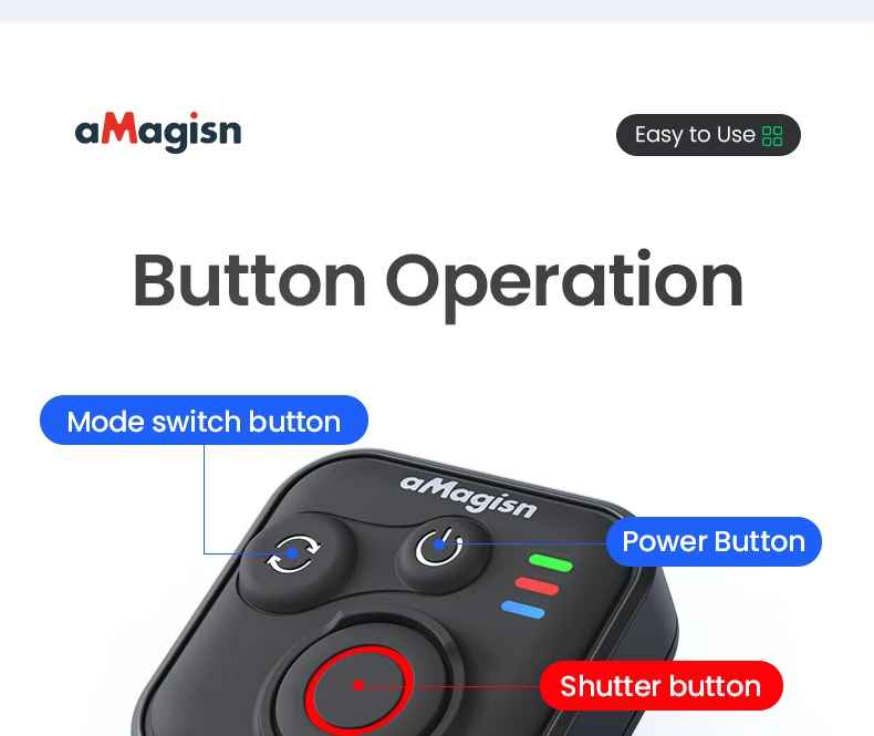 bluetooth remote control for action cameras (gopro,insta360...)