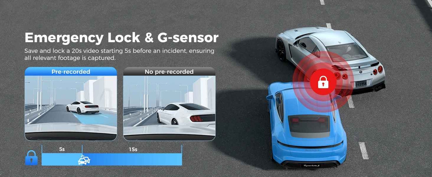 AZDOME 4K Dash Cam M550 Pro