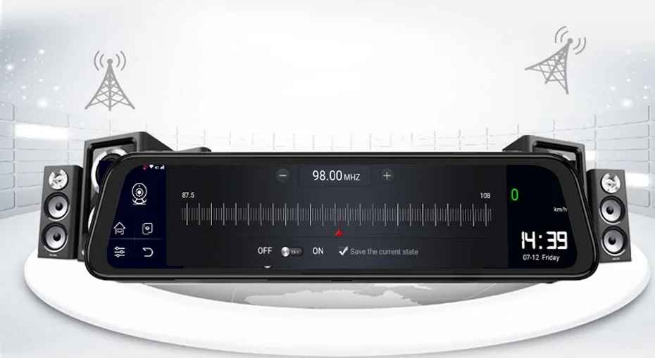 Smart Android 8.1 Auto Spiegel DVR GPS Navigation HD 1080P