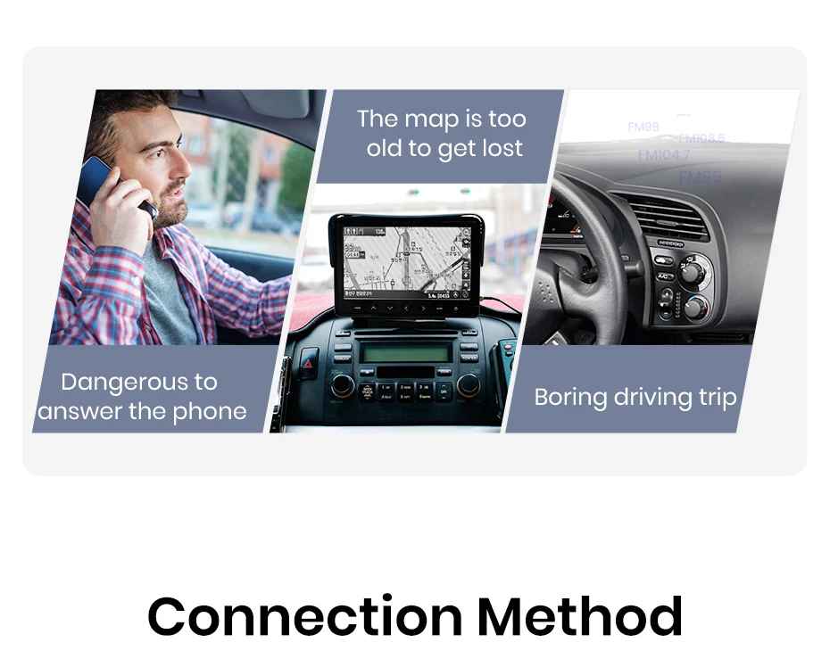 10,26 ”Dash Cam Rückfahrkamera Wifi Carplay & Android Auto 4K DVR GPS Navigation Video Recorder Dashboard Dual Len