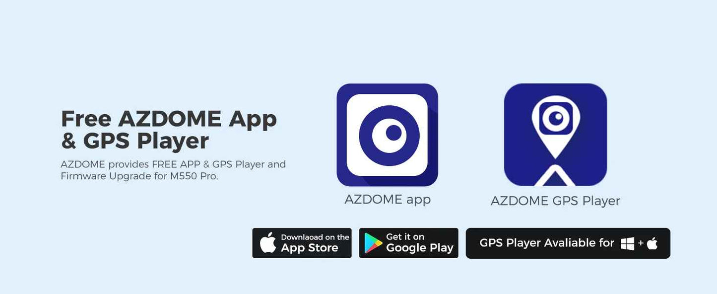 AZDOME 4K Dash Cam M550 Pro