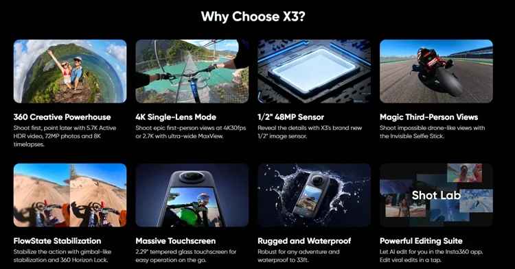Insta 360 X3