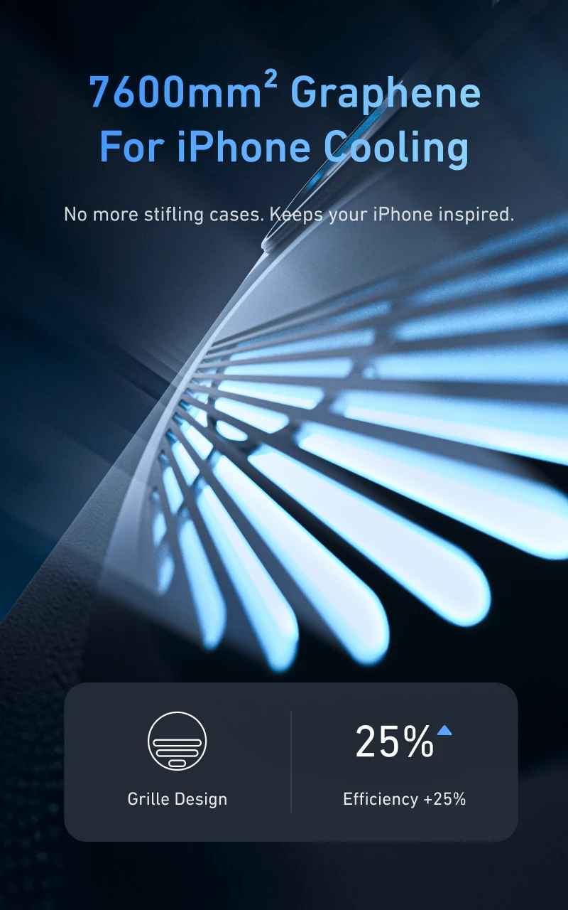 Magnetic Phone Camera Grip with Graphene Cooling Case for iPhone 17 Pro serie- Professional Shooting Ki