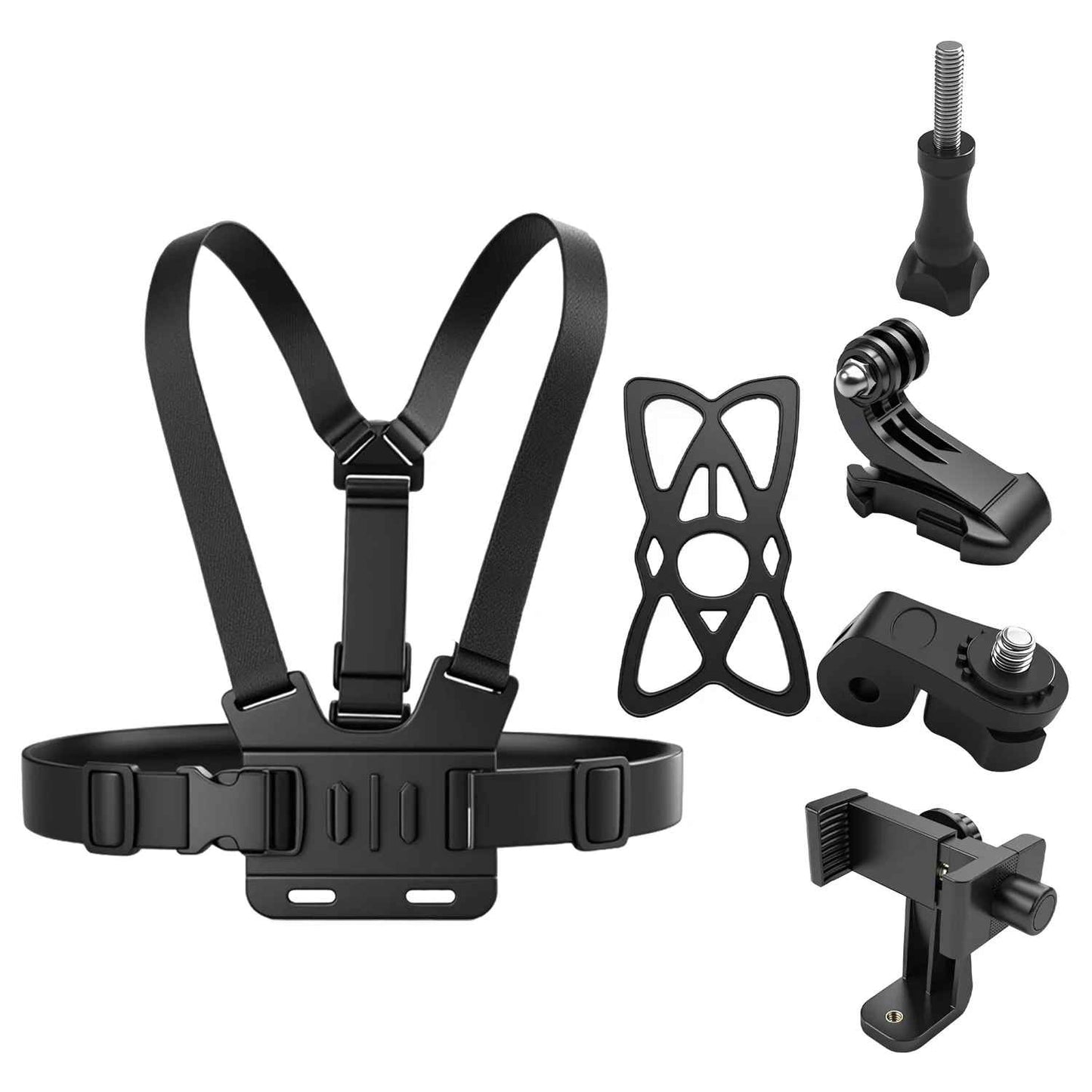 Ultimate Action Cam Chest Mount: Multi-Brand Adjustable Vlogging Kit