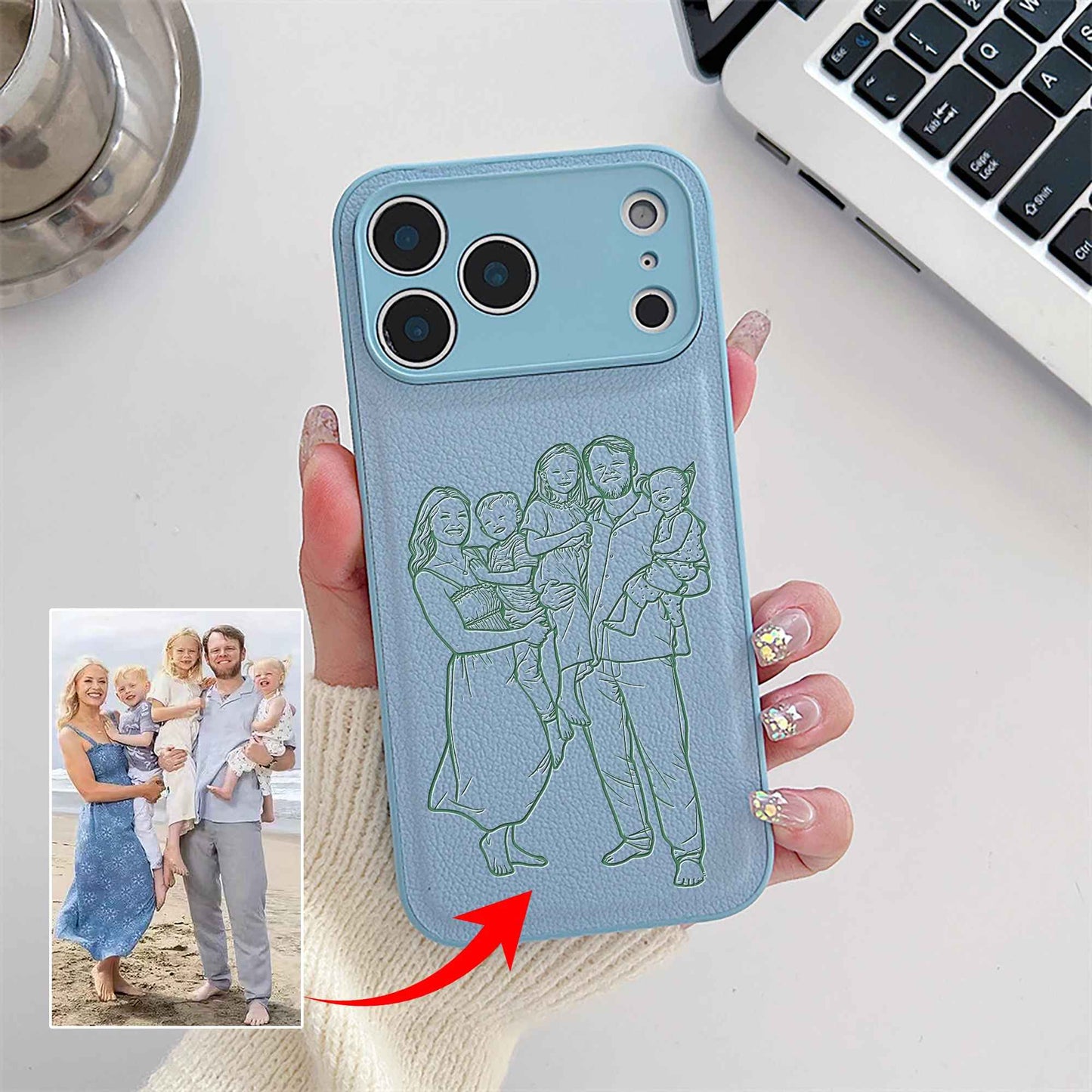 Custom Laser-Engraved iPhone Case | Precision Photo Art