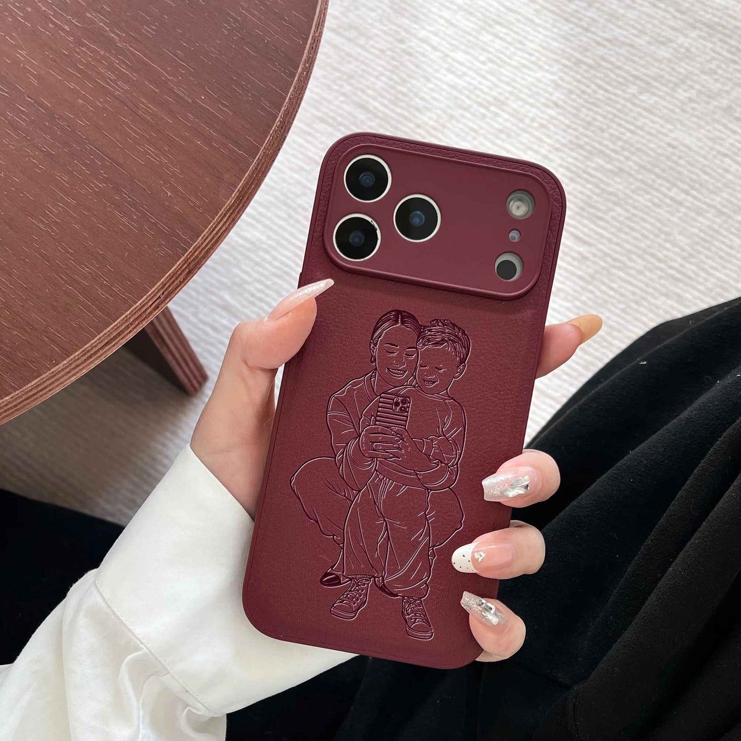 Custom Laser-Engraved iPhone Case | Precision Photo Art