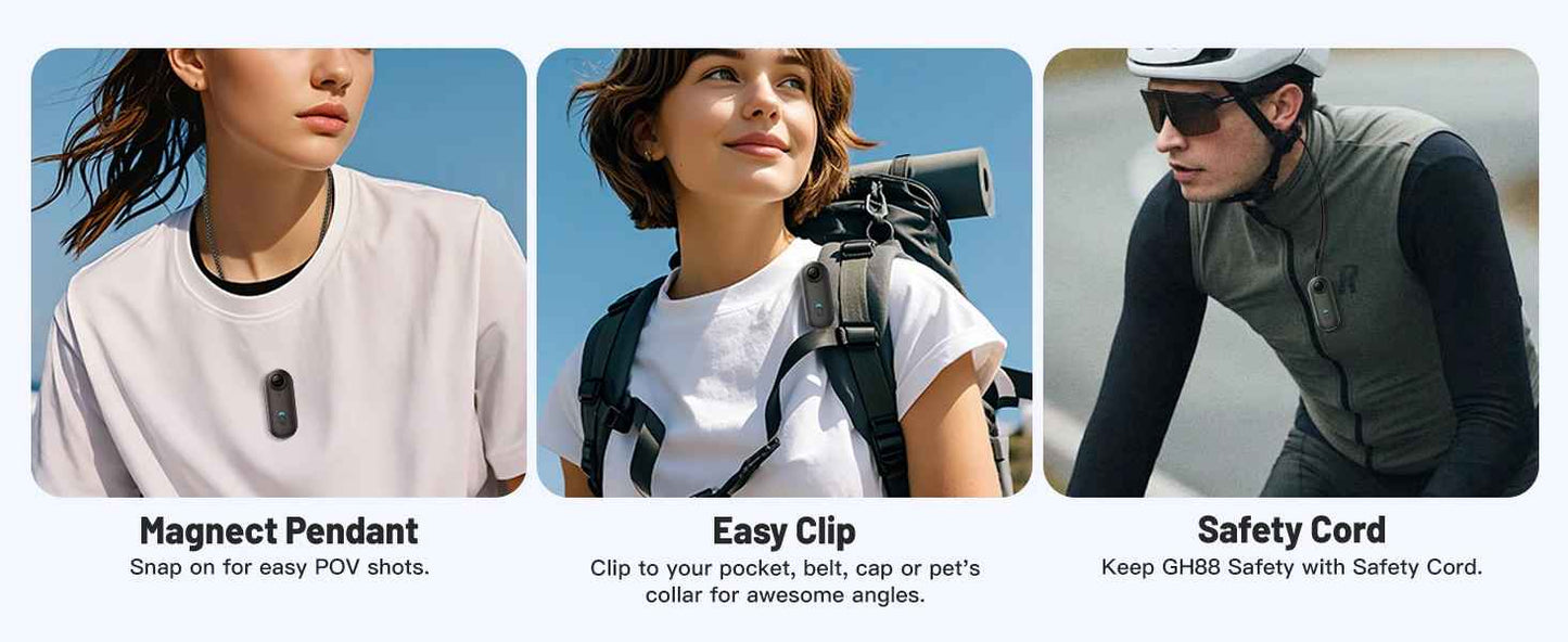 4K Mini Camera Magnetic Vlog Outdoor Sports