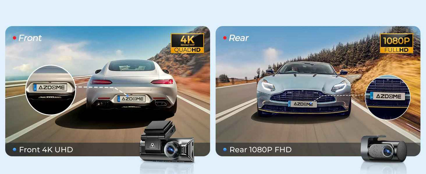 AZDOME 4K Dash Cam M550 Pro
