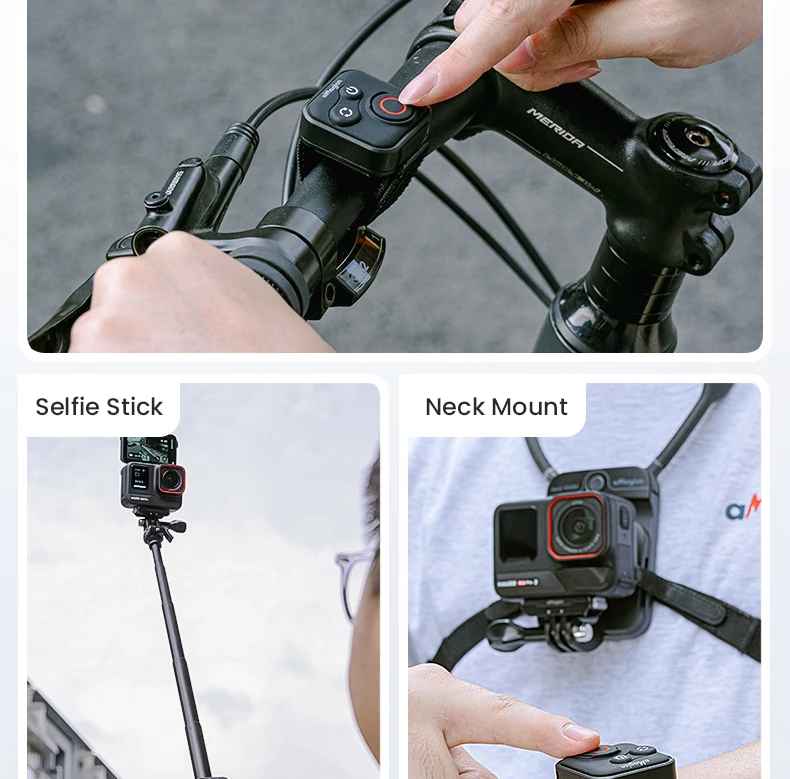 bluetooth remote control for action cameras (gopro,insta360...)