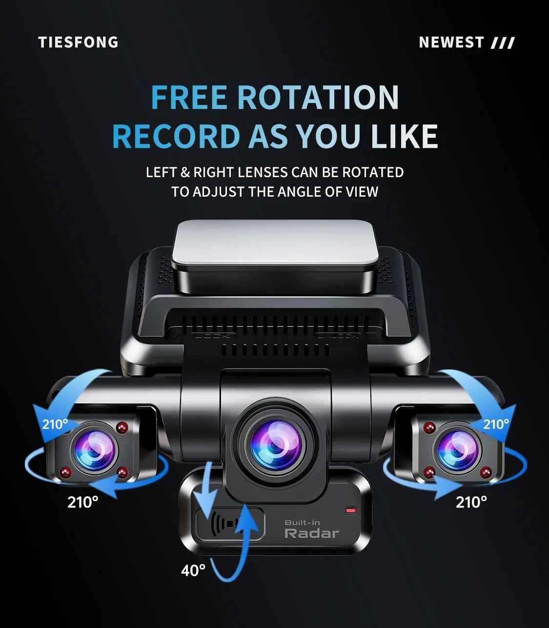 i7pro 4CH GPS dashcam auto