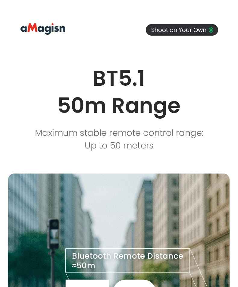 bluetooth remote control for action cameras (gopro,insta360...)