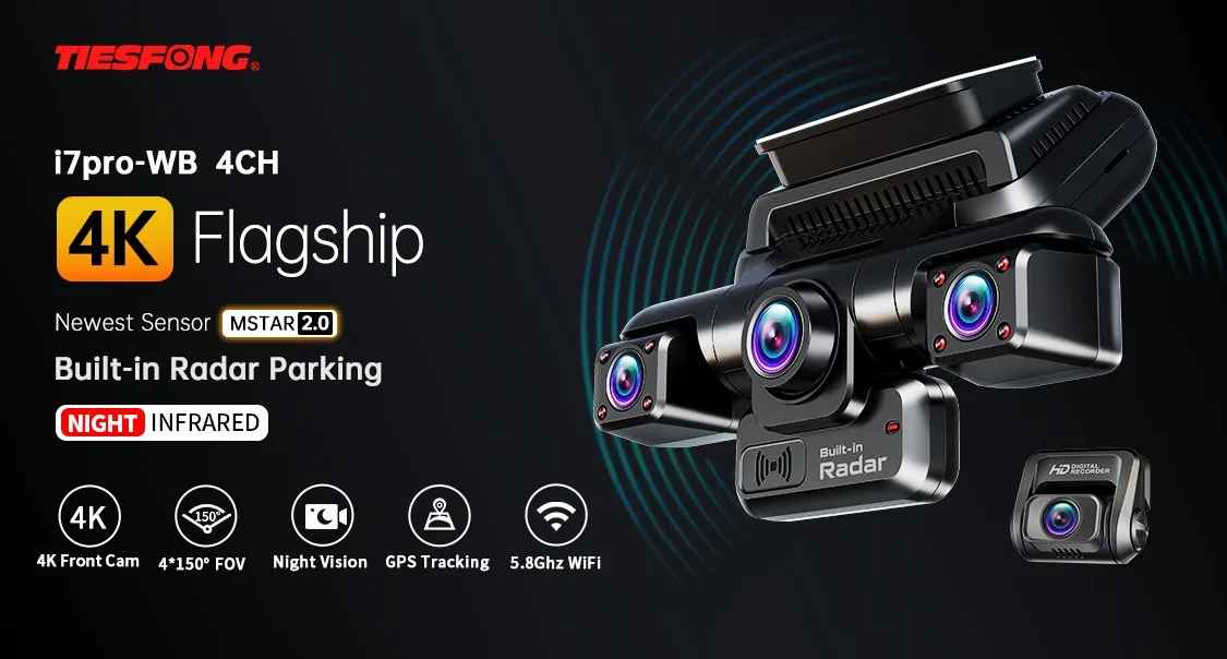 i7pro 4CH GPS dashcam auto