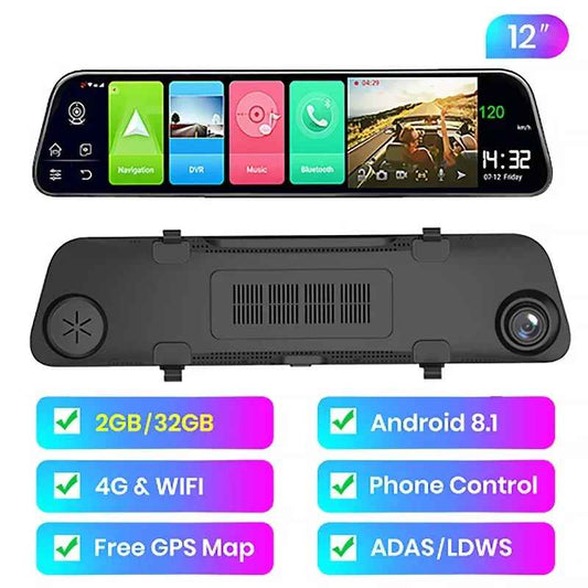 Smart Android 8.1 Auto Spiegel DVR GPS Navigation HD 1080P