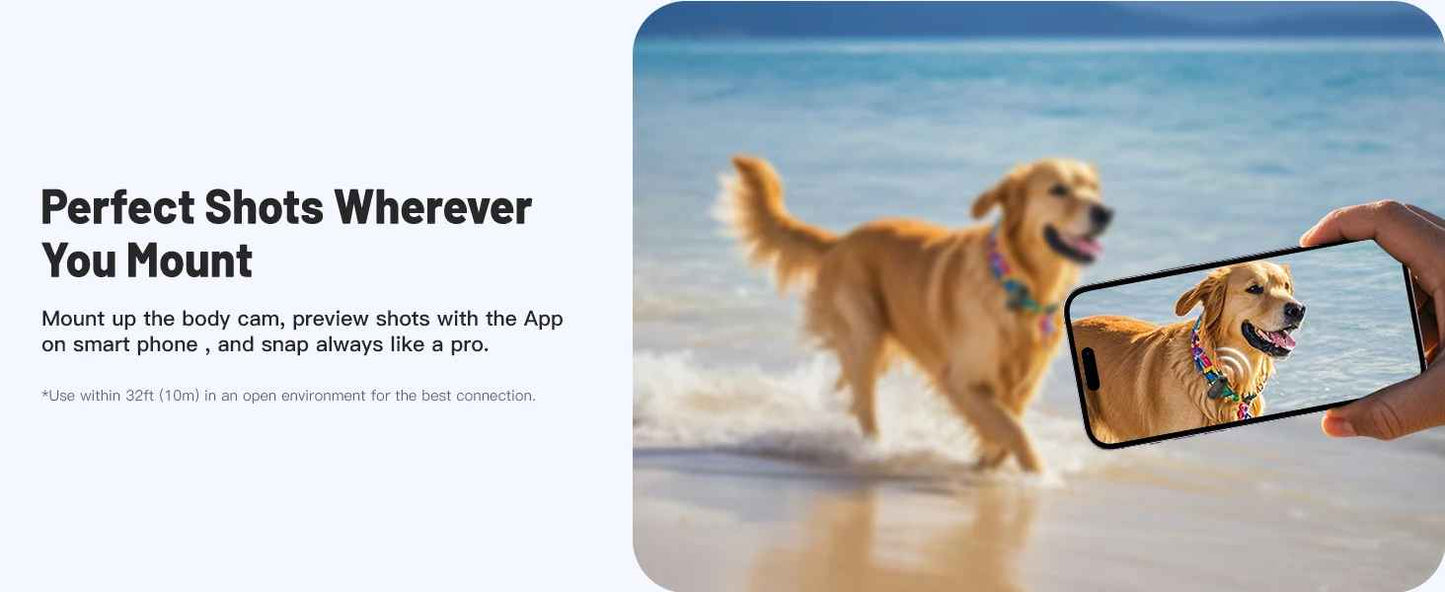 4K Mini Camera Magnetic Vlog Outdoor Sports