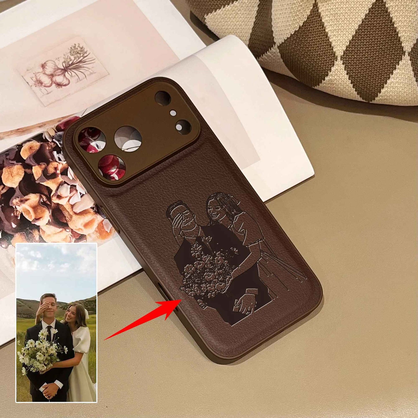 Custom Laser-Engraved iPhone Case | Precision Photo Art