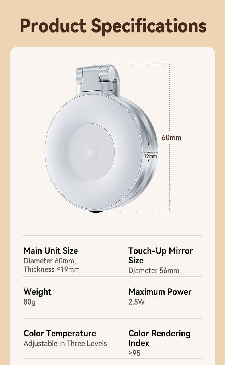 TELESIN Magnetic Camera Grip with Detachable Remote Shutter for All Smartphones