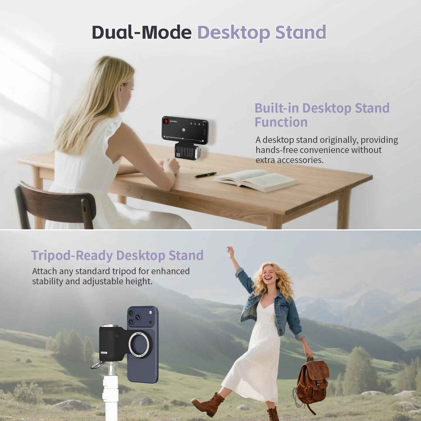 COMITOK Magnetic One-Hand Vlogging Grip