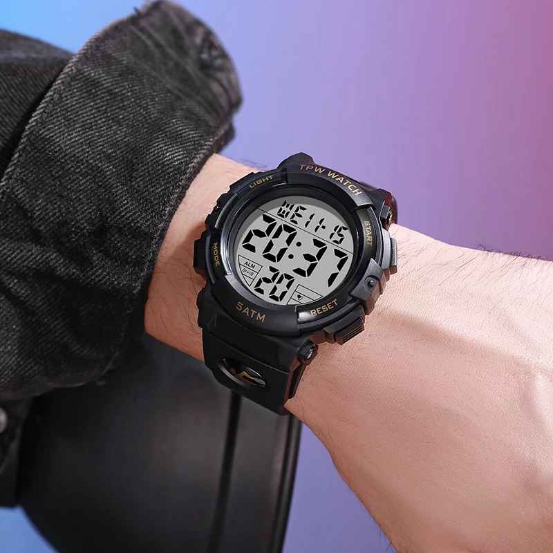 TPW-Digitaluhr mit großen Zahlen