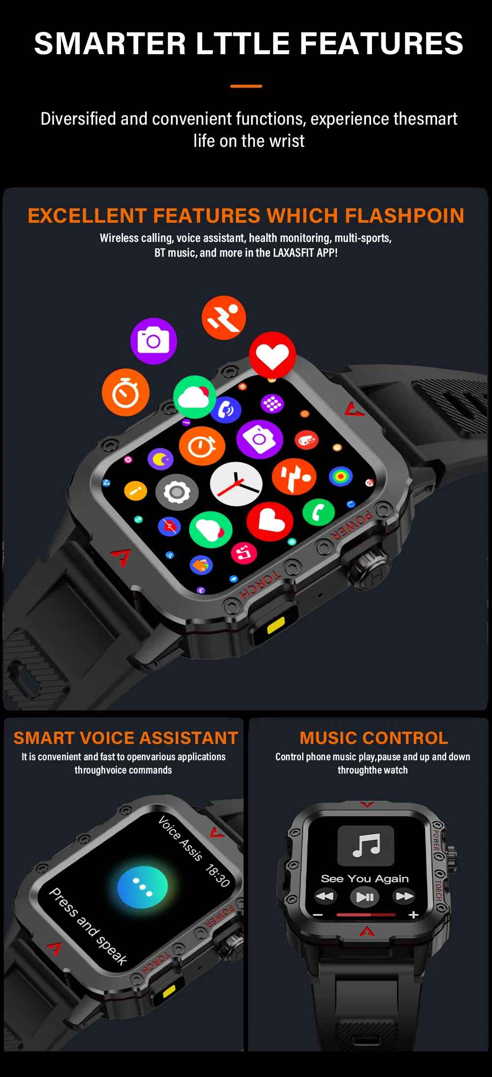 LAXASFIT Smart Watch