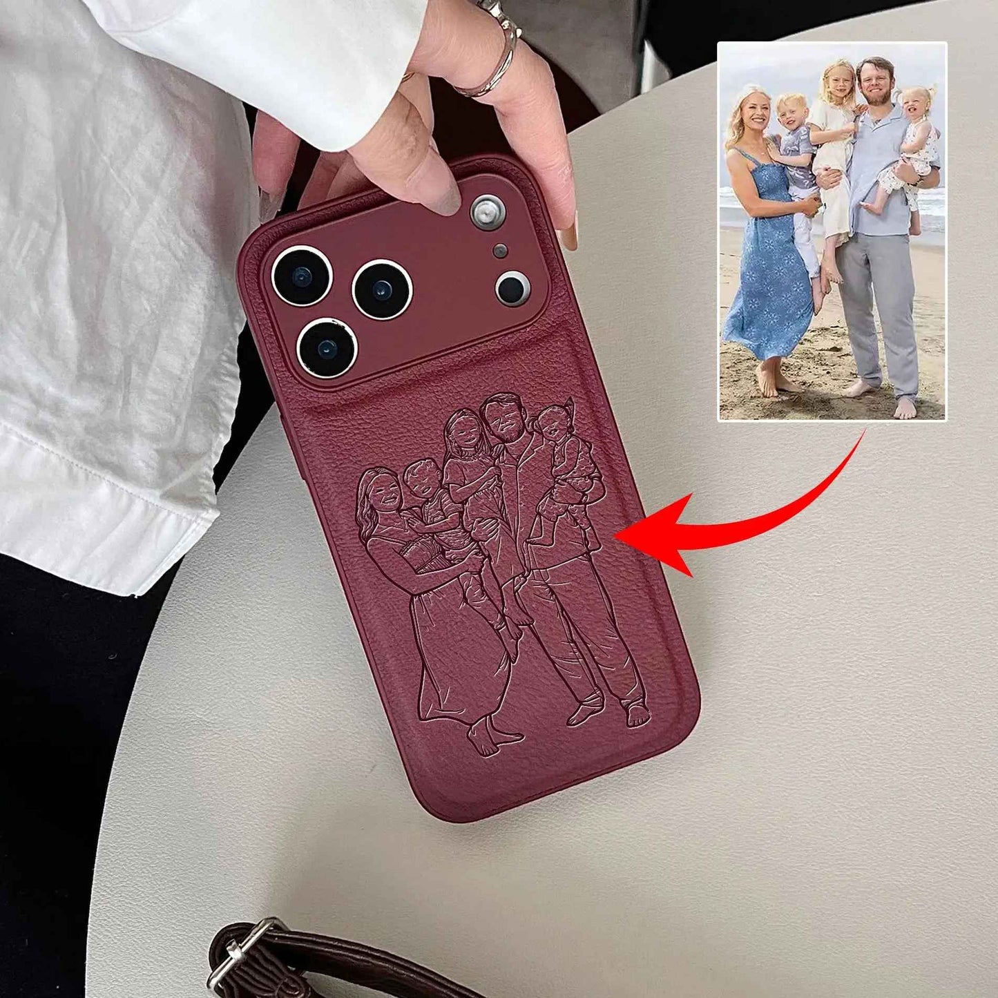 Custom Laser-Engraved iPhone Case | Precision Photo Art