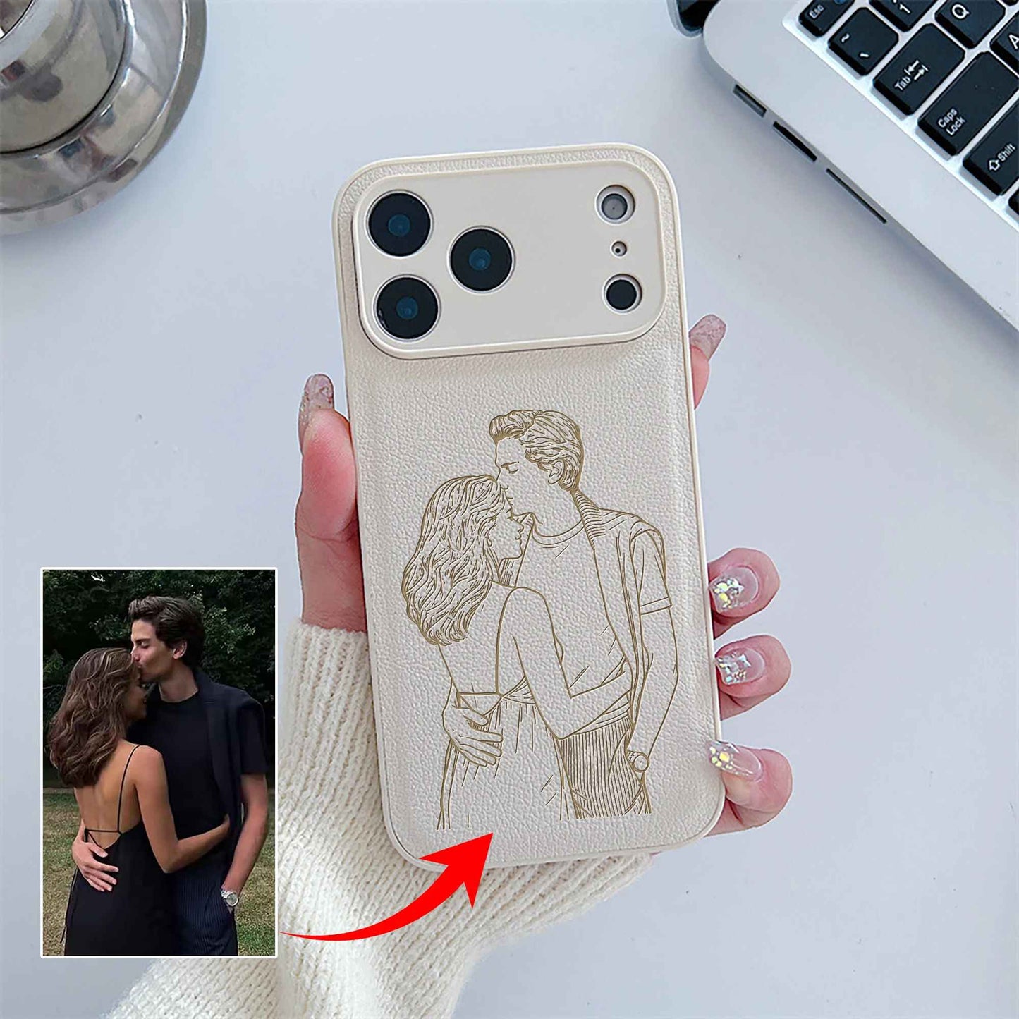 Custom Laser-Engraved iPhone Case | Precision Photo Art