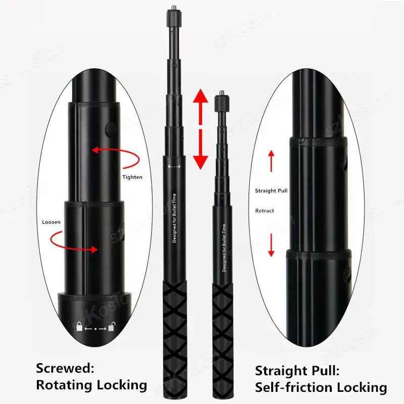 Selfie Stick Skalierbares Einbeinstativ für Insta 360