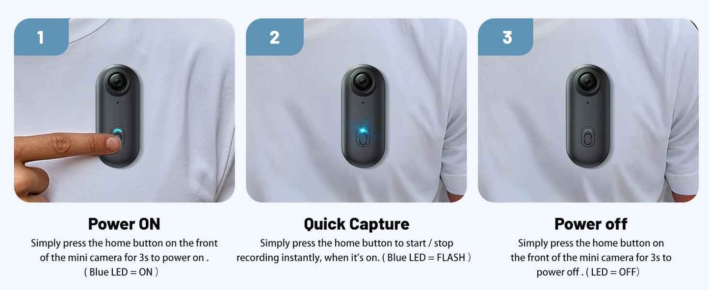 4K Mini Camera Magnetic Vlog Outdoor Sports