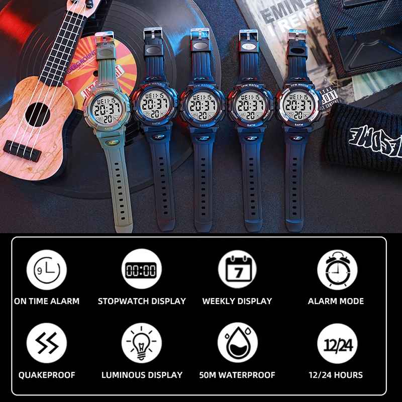 TPW-Digitaluhr mit großen Zahlen