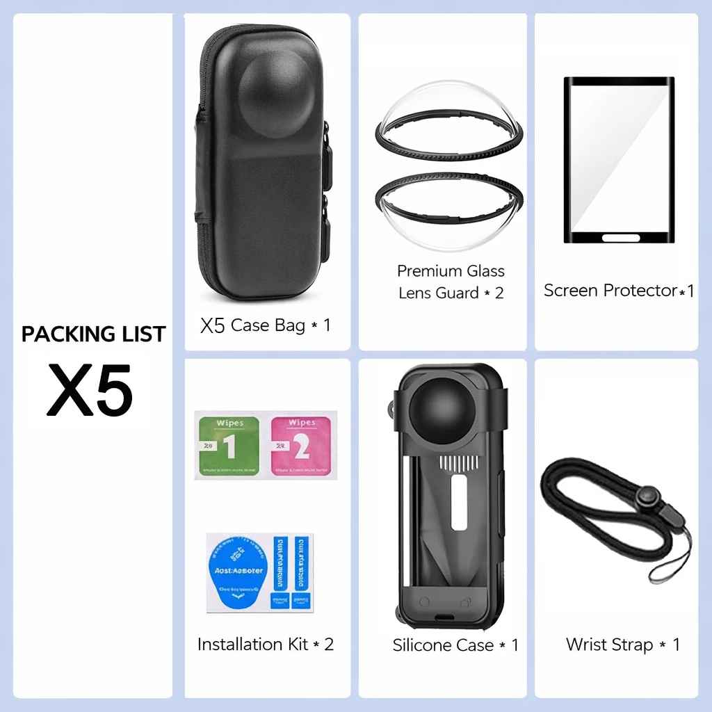 Accessories Kit for Insta360 X3 X4 X5