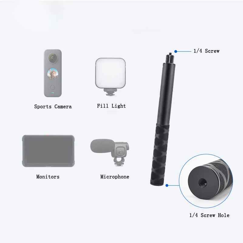 Selfie Stick Skalierbares Einbeinstativ für Insta 360