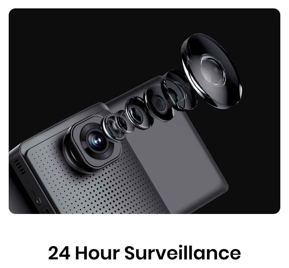 10,26 ”Dash Cam Rückfahrkamera Wifi Carplay & Android Auto 4K DVR GPS Navigation Video Recorder Dashboard Dual Len