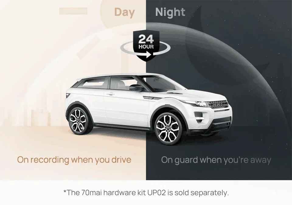 global 70mai Dash Cam A200 Dual-kanal Rekord 1080P HDR